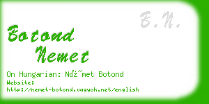 botond nemet business card